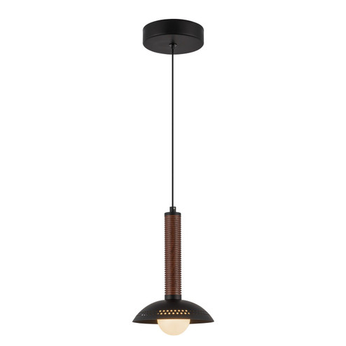 Arden LED Pendant in Matte Black/Opal Glass (452|PD616109MBOP-UNV)