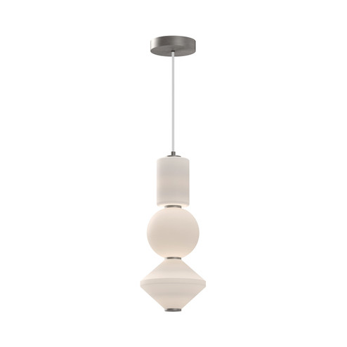 Bijou LED Pendant in Brushed Nickel/Opal Matte Glass (452|PD530341BNOP-UNV)