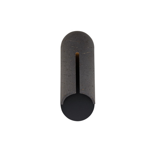 Clog LED Outdoor Wall Sconce in Bassalt Stone/Black (281|WS-W10522-27-BV/BK)