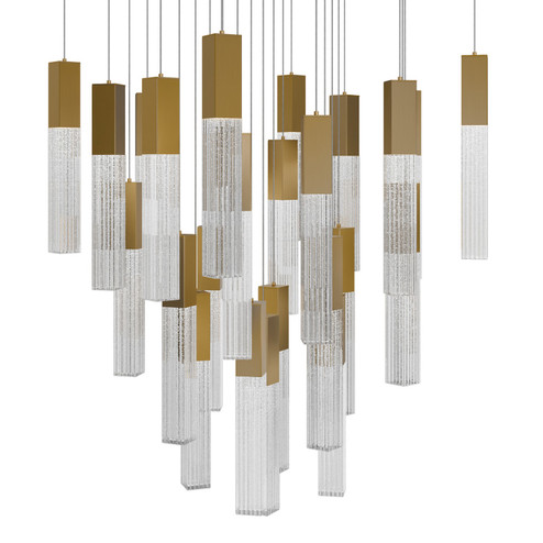 Cinema LED Pendant in Aged Brass (281|PD-30825S-AB)