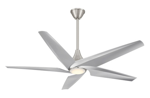 Switch 60''Ceiling Fan in Brushed Nickel W/ Silver (15|F638L-BN/SL)