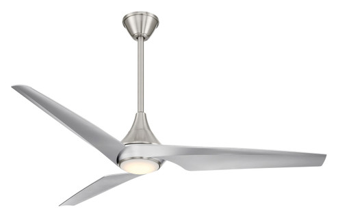 Switch 60''Ceiling Fan in Brushed Nickel With Silver Blades (15|F636L-BN/SL)