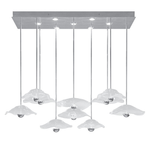 Embark LED Pendant in Silver Leaf/Clear (48|100062-43)