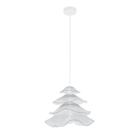Embark LED Pendant in White/Clear (48|100061-63)