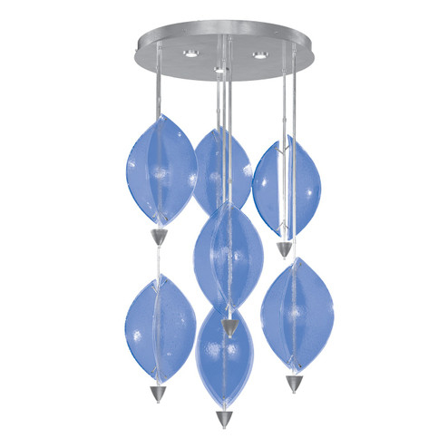 Embark LED Pendant in Silver Leaf/Blue (48|100060-41)
