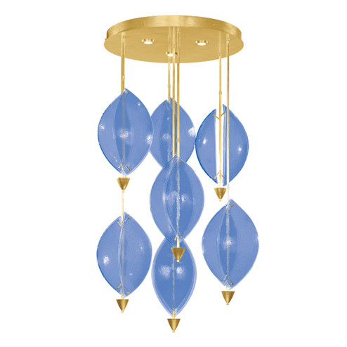 Embark LED Pendant in Gold Leaf/Blue (48|100060-31)