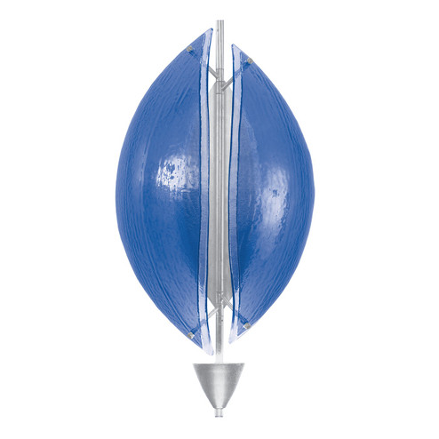 Embark LED Wall Sconce in Silver Leaf/Blue (48|100058-41)