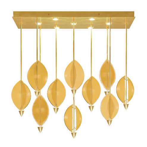 Embark LED Pendant in Gold Leaf/Amber (48|100056-32)