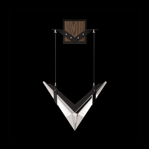 Blade LED Wall Sconce in Black/Dark Walnut (48|100050-1)