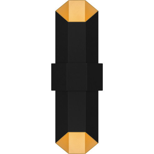 Chasm LED Outdoor Wall Mount in Matte Black Gold (10|CHS8407MBKG)