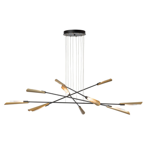 Flight Flight 10-Light Pendant in White (39|131412-SKT-LONG-02-10-WC0822)