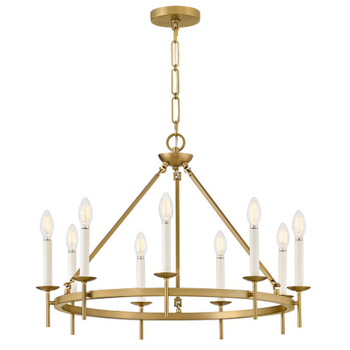Copley LED Chandelier in Lacquered Brass (13|47475LCB)