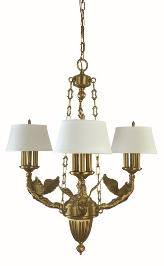 Ascension Nine Light Chandelier in Brushed Brass (8|5940 BR)