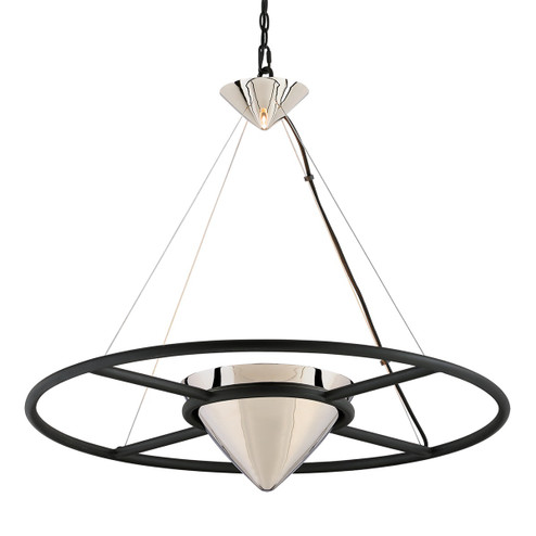 Zero Gravity LED Pendant in Carbide Blk & Pol Nickel (67|FL4817)