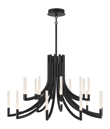 Olette LED Chandelier in Matte Black (40|49012-033)