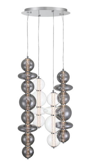 Atomo Four Light Chandelier in Chrome (40|48960-021)
