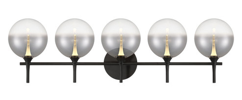 Iissa Five Light Vanity in Black (40|48921-022)