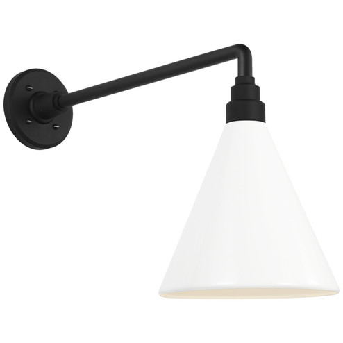 Academy Barn Light LED Barn Light in Matte Black (268|TOB 2812MBK/S10-WHT)