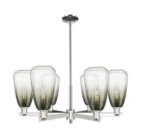 Arcadia Six Light Chandelier in Polished Nickel (405|716-6CR-PN-G480-6SL)