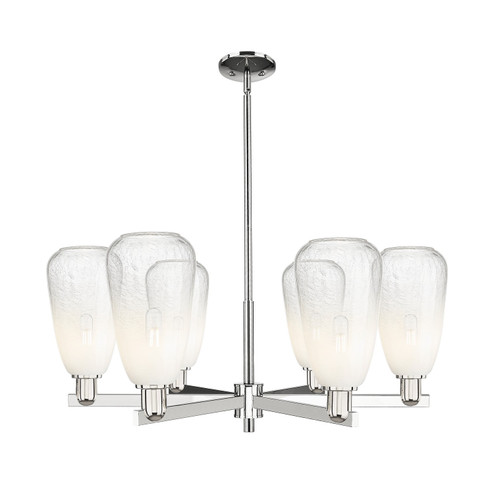 Arcadia Six Light Chandelier in Polished Nickel (405|716-6CR-PN-G480-6OP)