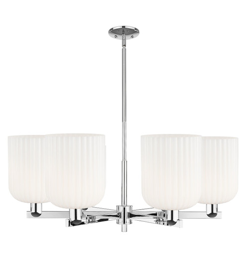 Arcadia Six Light Chandelier in Polished Chrome (405|716-6CR-PC-G559-8GWH)