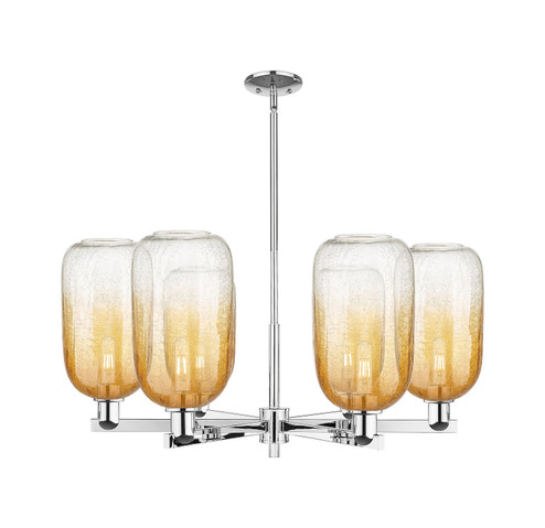 Arcadia Six Light Chandelier in Polished Chrome (405|716-6CR-PC-G482-7AM)