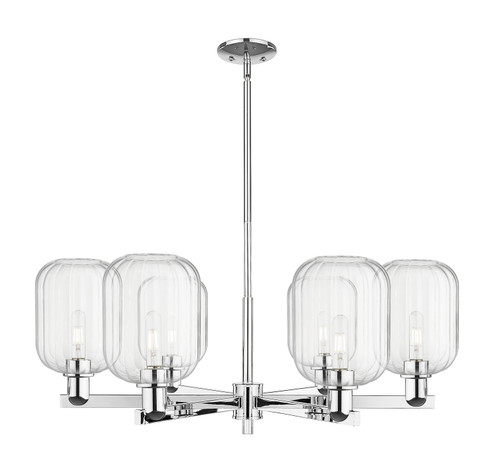 Arcadia Six Light Chandelier in Polished Chrome (405|716-6CR-PC-G460-7CL)