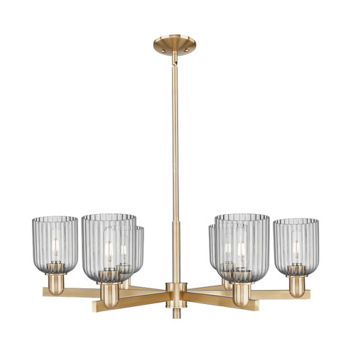 Arcadia Six Light Chandelier in Champagne Bronze (405|716-6CR-CB-G559-5SM)
