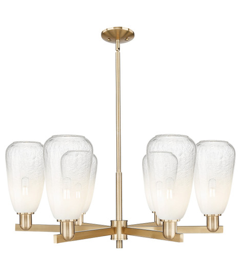 Arcadia Six Light Chandelier in Champagne Bronze (405|716-6CR-CB-G480-6OP)