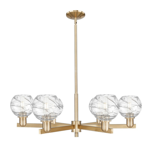 Arcadia Six Light Chandelier in Champagne Bronze (405|716-6CR-CB-G1213-6CL)