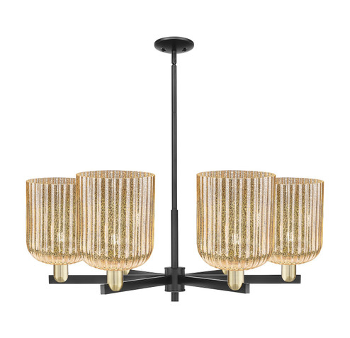 Arcadia Six Light Chandelier in Black Antique Brass (405|716-6CR-BAB-G559-8ME)
