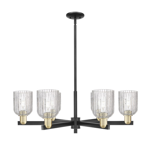 Arcadia Six Light Chandelier in Black Antique Brass (405|716-6CR-BAB-G559-5CL)