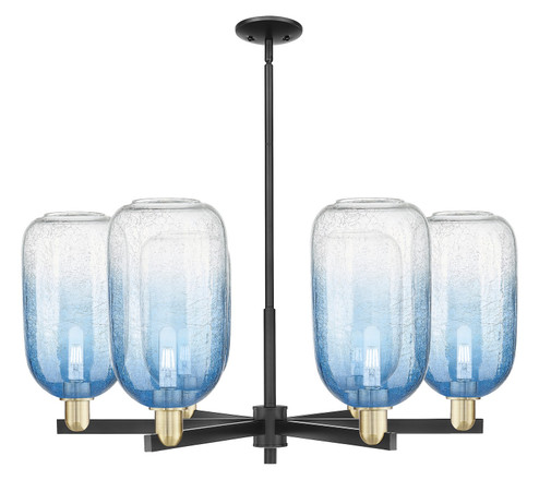 Arcadia Six Light Chandelier in Black Antique Brass (405|716-6CR-BAB-G482-7SB)