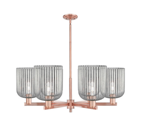 Arcadia Six Light Chandelier in Antique Copper (405|716-6CR-AC-G559-8SDY)