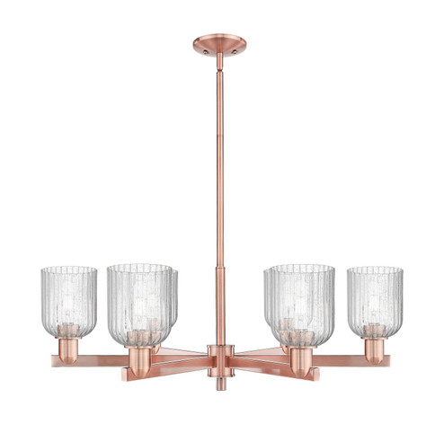 Arcadia Six Light Chandelier in Antique Copper (405|716-6CR-AC-G559-5SDY)
