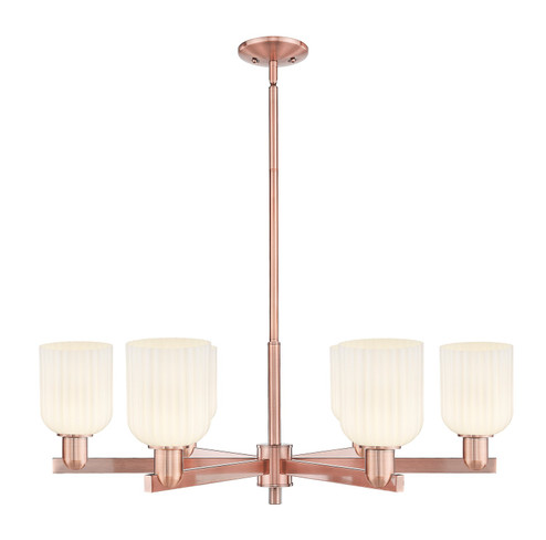 Arcadia Six Light Chandelier in Antique Copper (405|716-6CR-AC-G559-5GWH)