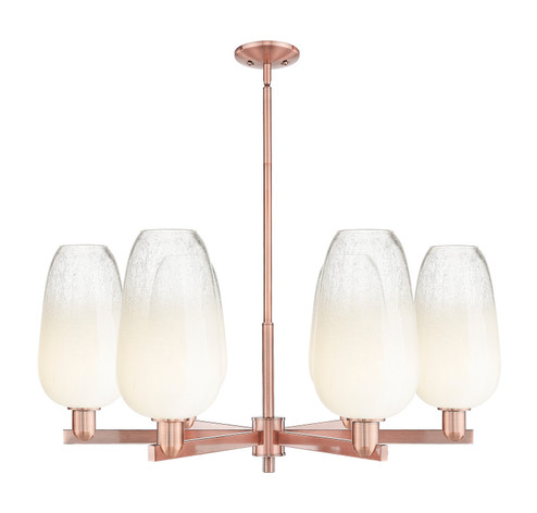 Arcadia Six Light Chandelier in Antique Copper (405|716-6CR-AC-G484-7OP)