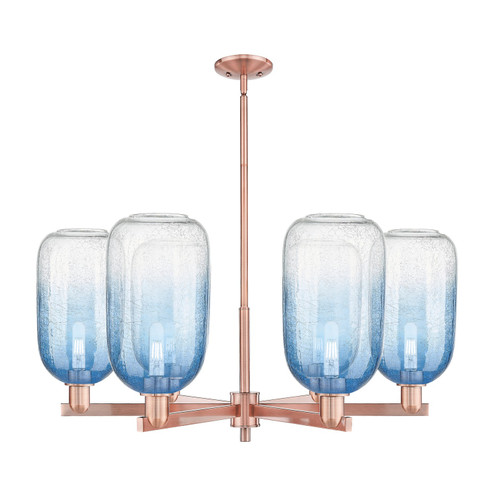 Arcadia Six Light Chandelier in Antique Copper (405|716-6CR-AC-G482-7SB)