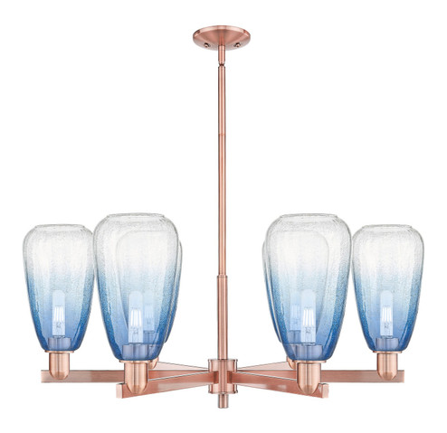 Arcadia Six Light Chandelier in Antique Copper (405|716-6CR-AC-G480-6SB)