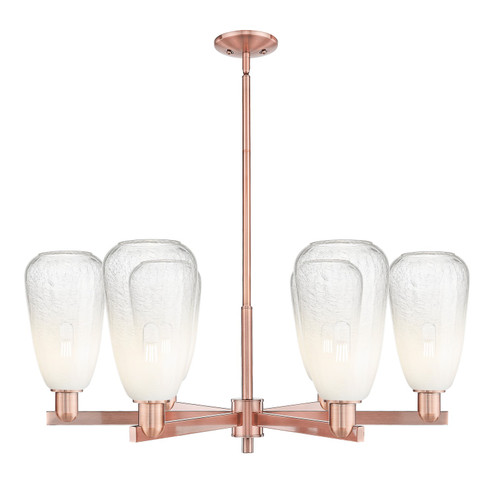 Arcadia Six Light Chandelier in Antique Copper (405|716-6CR-AC-G480-6OP)