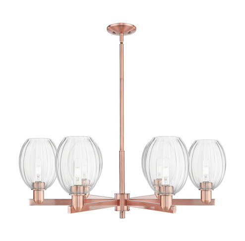 Arcadia Six Light Chandelier in Antique Copper (405|716-6CR-AC-G459-6CL)