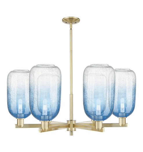 Arcadia Six Light Chandelier in Antique Brass (405|716-6CR-AB-G482-7SB)