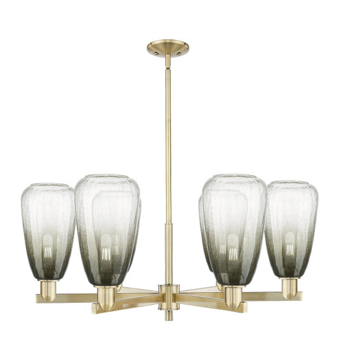 Arcadia Six Light Chandelier in Antique Brass (405|716-6CR-AB-G480-6SL)