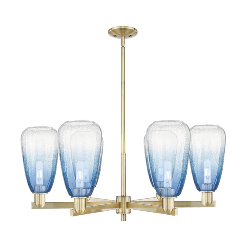 Arcadia Six Light Chandelier in Antique Brass (405|716-6CR-AB-G480-6SB)