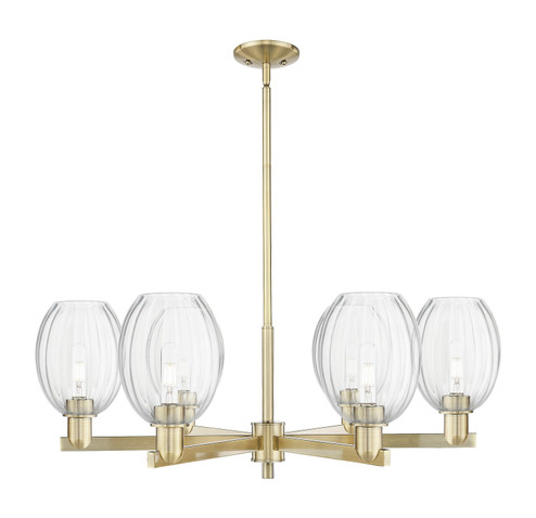 Arcadia Six Light Chandelier in Antique Brass (405|716-6CR-AB-G459-6CL)