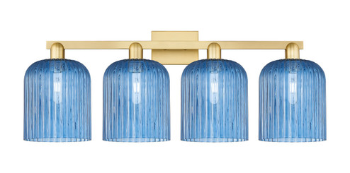 Arcadia Four Light Bath Vanity in Satin Gold (405|716-4W-SG-G559-8BL)