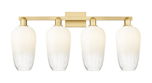 Arcadia Four Light Bath Vanity in Satin Gold (405|716-4W-SG-G484-7OP)