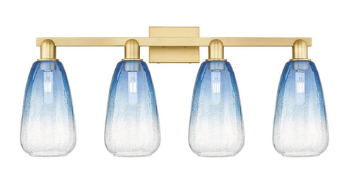 Arcadia Four Light Bath Vanity in Satin Gold (405|716-4W-SG-G480-6SB)