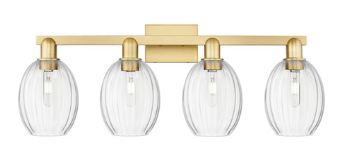 Arcadia Four Light Bath Vanity in Satin Gold (405|716-4W-SG-G459-6CL)
