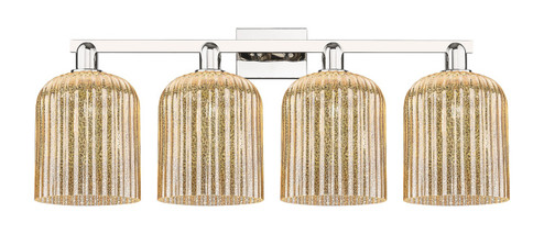 Arcadia Four Light Bath Vanity in Polished Nickel (405|716-4W-PN-G559-8ME)